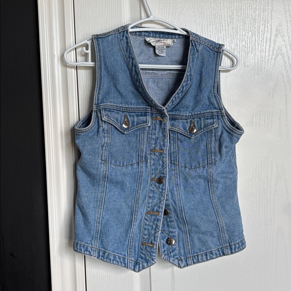 Vintage 90’s Denim Sleeveless Vest